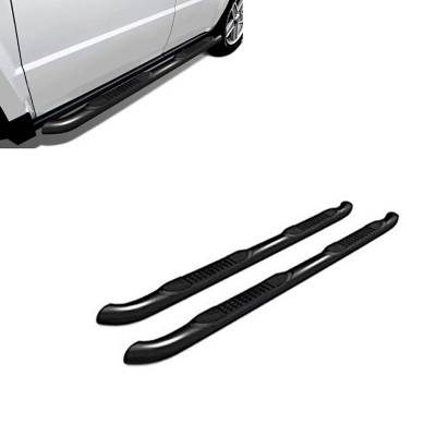 Black Horse Off Road - 3in Side Steps-Black-2009-2014 Ford F-150 SuperCrew|Black Horse Off Road