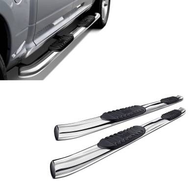 Black Horse Off Road - EXTREME Side Steps-Stainless Steel-2015-2026 Ford F-150 SuperCrew Cab/2022-2026 Ford F-150 Lightning SuperCrew Cab/2017-2026 Ford F-250|F-350|F-450 Super Duty Crew Cab/2017-2026 Ford F-550 Super Duty Crew Cab|Black Horse Off Road