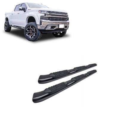 Black Horse Off Road - EXTREME Wheel-to-Wheel Side Steps-Satin Black-Silverado and Sierra 1500|Black Horse Off Road