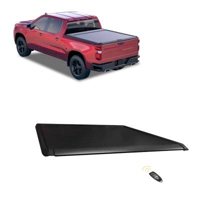 Black Horse Off Road - Back Track Manual Retractable Tonneau Cover-Black-2014-2025 GMC Sierra 1500/2014-2025 Chevrolet Silverado 1500|Black Horse Off Road