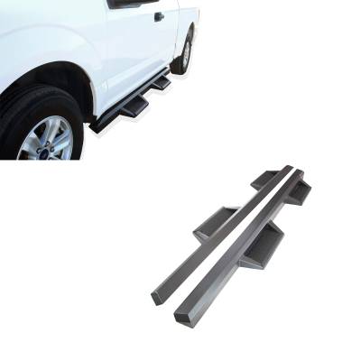 Black Horse Off Road - IMPACT Heavy Duty Drop Side Steps-Black-2007-2017 Jeep Wrangler 4-door|Black Horse Off Road