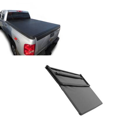 Black Horse Off Road - Premier Soft Tonneau Cover-Black-Chevrolet Trailblazer/GMC Envoy/Isuzu Ascender/Oldsmobile Bravada/Buick Rainier|Black Horse Off Road