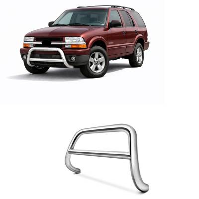 Black Horse Off Road - A Bar-Stainless Steel-1998-2004 Chevrolet S10 Blazer/1998-2004 Chevrolet Blazer/1998-2002 GMC S15 Jimmy/1998-2001 Oldsmobile Bravada/1998-2003 Isuzu Hombre/1998-2004 GMC S-Series Pick-up|Black Horse Off Road