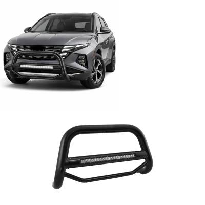 Black Horse Off Road - MAX Beacon Bull Bar-Black-2022-2024 Hyundai Tucson|Black Horse Off Road