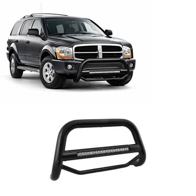 Black Horse Off Road - MAX Beacon Bull Bar-Black-2004-2009 Dodge Durango/2007-2009 Chrysler Aspen|Black Horse Off Road