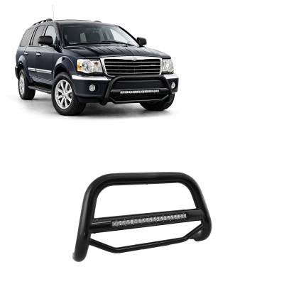 Black Horse Off Road - MAX Beacon Bull Bar-Black-2007-2009 Chrysler Aspen/2004-2009 Dodge Durango|Black Horse Off Road