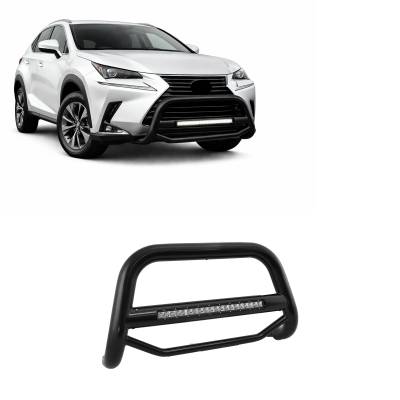 Black Horse Off Road - MAX Beacon Bull Bar-Black-2015-2018 Lexus NX200T/2019-2021 Lexus NX300/2015-2021 Lexus NX300H|Black Horse Off Road