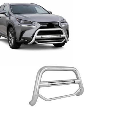 Black Horse Off Road - MAX Beacon Bull Bar-Stainless Steel-2015-2018 Lexus NX200T/2019-2021 Lexus NX300/2015-2021 Lexus NX300H|Black Horse Off Road