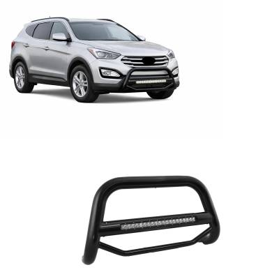 Black Horse Off Road - MAX Beacon Bull Bar-Black-2013-2016 Hyundai Santa Fe/2014-2015 Kia Sorento|Black Horse Off Road
