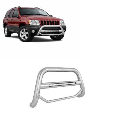 Black Horse Off Road - MAX Beacon Bull Bar-Stainless Steel-1999-2004 Jeep Grand Cherokee|Black Horse Off Road