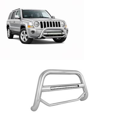 Black Horse Off Road - MAX Beacon Bull Bar-Stainless Steel-2008-2017 Jeep Patriot|Black Horse Off Road