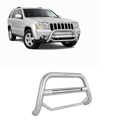 Black Horse Off Road - MAX Beacon Bull Bar-Stainless Steel-2008-2010 Jeep Grand Cherokee|Black Horse Off Road