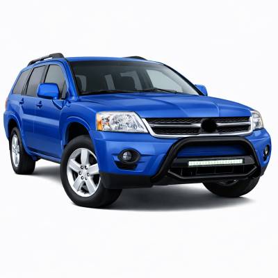 Black Horse Off Road - MAX Beacon Bull Bar-Black-2004-2011 Mitsubishi Endeavor|Black Horse Off Road
