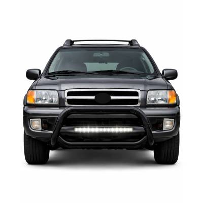 Black Horse Off Road - MAX Beacon Bull Bar-Black-1999-2003 Infiniti QX4/1999-2004 Nissan Pathfinder|Black Horse Off Road