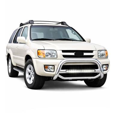 Black Horse Off Road - MAX Beacon Bull Bar-Stainless Steel-1999-2003 Infiniti QX4/1999-2004 Nissan Pathfinder|Black Horse Off Road