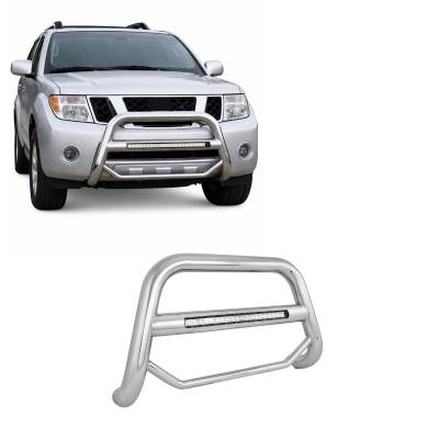 Black Horse Off Road - MAX Beacon Bull Bar-Stainless Steel-2005-2007 Nissan Pathfinder/2005-2015 Nissan Xterra/2005-2021 Nissan Frontier|Black Horse Off Road