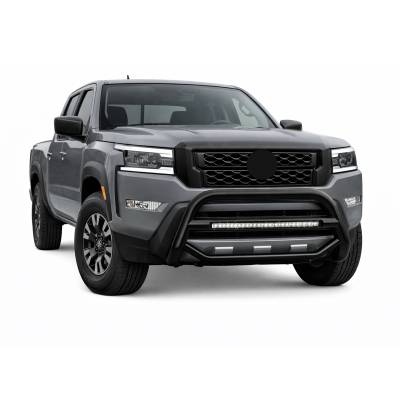 Black Horse Off Road - MAX Beacon Bull Bar-Black-2005-2021 Nissan Frontier/2005-2007 Nissan Pathfinder/2005-2015 Nissan Xterra|Black Horse Off Road