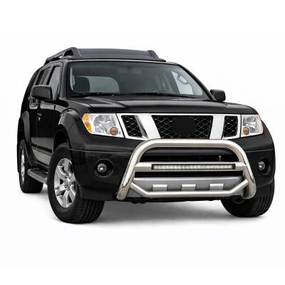 Black Horse Off Road - MAX Beacon Bull Bar-Stainless Steel-2005-2021 Nissan Frontier/2005-2007 Nissan Pathfinder/2005-2015 Nissan Xterra|Black Horse Off Road