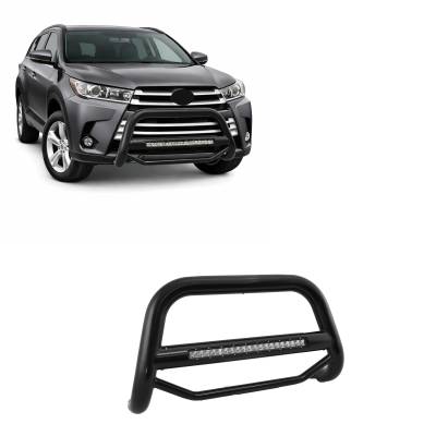 Black Horse Off Road - MAX Beacon Bull Bar-Black-2014-2019 Toyota Highlander|Black Horse Off Road