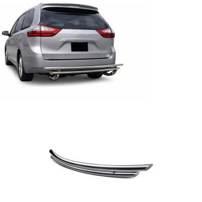 Black Horse Off Road - Rear Bumper Guard-Stainless Steel-2004-2023 Toyota Sienna|Black Horse Off Road