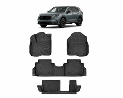 Black Horse Off Road - Black Horse TOTALINER 3.5mm Heavy Duty TPE Anti-skid Floor Mat Rug Liner fits 2023-2026 Honda CR-V