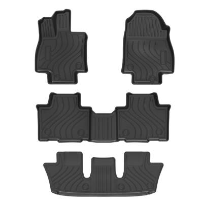 Black Horse Off Road - Black Horse TOTALINER Heavy Duty Floor Mats , Precisely Molded Anti-Skid All-Weather Floor Liner Set, Black fits 2024-2026 Toyota Grand Highlander