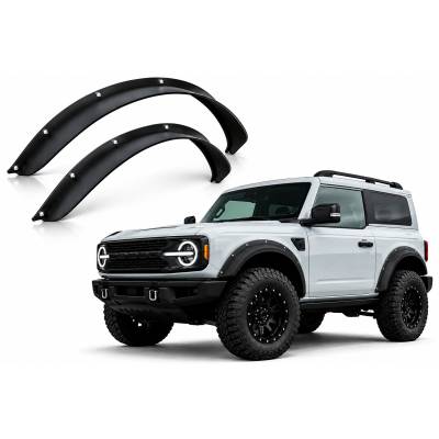 Black Horse Off Road - Fender Flares-Black-2021-2026 Ford Bronco|Black Horse Off Road