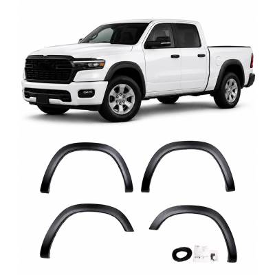 Black Horse Off Road - OE Factory Style Fender Flares-Black-2019-2024 Ram 1500|Black Horse Off Road