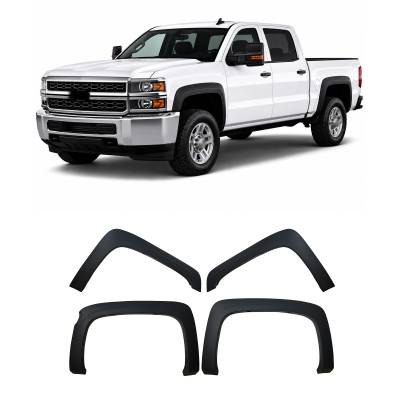 Black Horse Off Road - OE Factory Style Fender Flares-Black-2014-2016 Chevrolet Silverado 1500-2500 HD-3500 HD|Black Horse Off Road