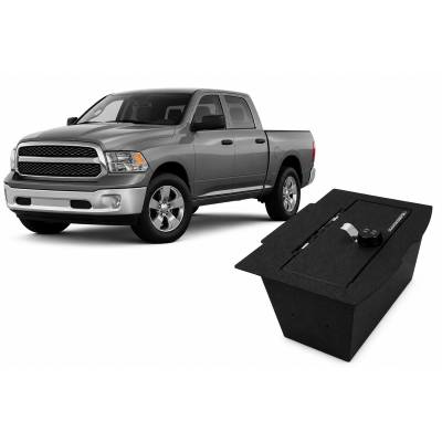 Black Horse Off Road - Center Console Safe-Black-2009-2010 Dodge Ram 1500/2011-2018 Ram 1500/2009-2010 Dodge Ram 2500/2011-2018 Ram 2500/2009-2010 Dodge Ram 3500/2011-2018 Ram 3500/2019-2019 Ram 1500 Classic|Black Horse Off Road