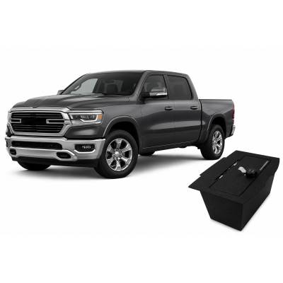 Black Horse Off Road - Center Console Safe-Black-2019-2024 Ram 1500-2500-3500|Black Horse Off Road