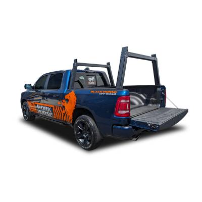 Black Horse Off Road - Base K2 Rack-Black-All 3/4-ton trucks with 6.4ft to 6.7ft bed length|Black Horse Off Road