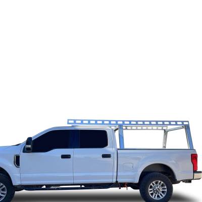 Black Horse Off Road - Base K2 Over Cab Rack-Silver-2004-2026 Silverado&Sierra 1500&Titan|2009-2026 Dodge Ram 1500|2011-2026 Ram 2500|2001-2026 F-150|2022-2026 F-150 Lightning|2007-2026 Tundra|Black Horse off Road