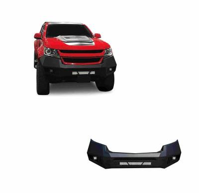 Black Horse Off Road - Armour Heavy Duty Front Bumper Kit-Matte Black-2015-2020 Chevrolet Colorado|Black Horse Off Road