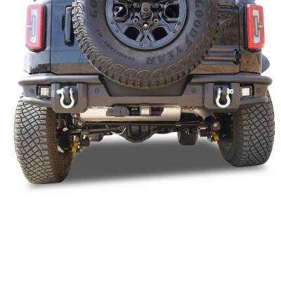 Black Horse Off Road - Armour Tubular Heavy Duty Rear Bumper Kit-Textured Black-2021-2026 Ford Bronco|Black Horse Off Road