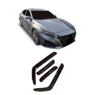 Black Horse Off Road - Black Horse Off Road [BHOR] |In Channel Rain Guard/Wind Deflectors|2019-2026 Nissan Altima|Smoke,4Pcs|#1494205IN