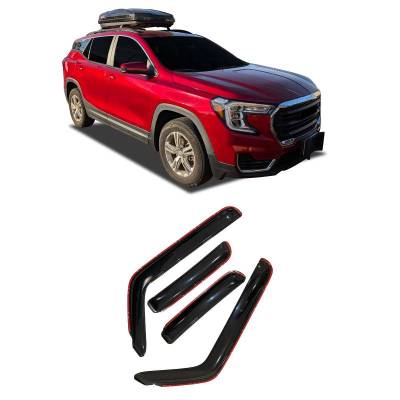 Black Horse Off Road - Black Horse Off Road [BHOR] |In Channel Rain Guard/Wind Deflectors|2020-2026 ford explorer|Smoke,4Pcs|#1494090IN