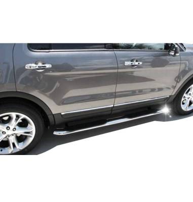 Black Horse Off Road - 3in Side Steps-Stainless Steel-2014-2026 Jeep Cherokee|Black Horse Off Road