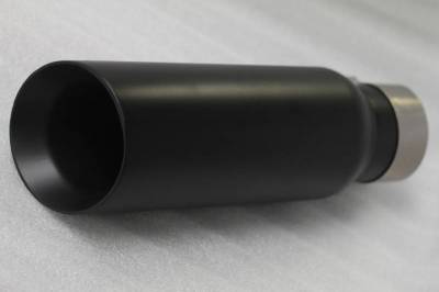 Black Horse Off Road - Muffler Tip-Black-All Cars, Trucks and SUVs( 3" inlet,4" outlet and 10" Length)|Black Horse Off Road