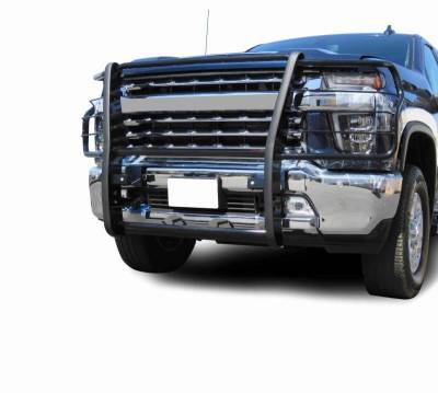 Black Horse Off Road - Grille Guard-Black-2020-2023 Chevrolet Silverado 2500 HD-3500 HD|Black Horse Off Road