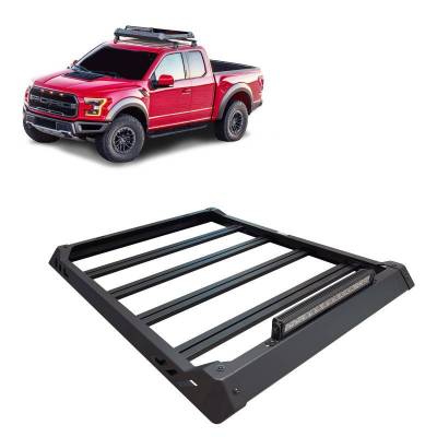 Black Horse Off Road - Traveler Roof Rack-Black-2013-2023 Chevrolet Silverado 1500-Ram 1500/2015-2026 Ford F-150|Black Horse Off Road