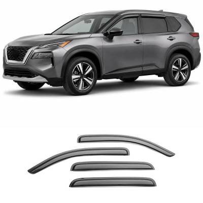 Black Horse Off Road - Rain Guards-Smoke-2021-2025 Nissan Rogue|Black Horse Off Road
