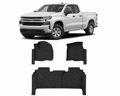 Black Horse Off Road - Totaliner Heavy Duty Floor Liner-Black-2019-2024 Chevrolet Silverado 1500|Black Horse Off Road