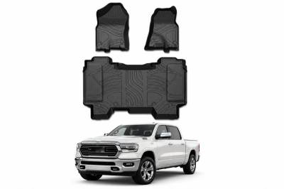 Black Horse Off Road - Totaliner Heavy Duty Floor Liner-Black-2019-2024 Ram 1500|Black Horse Off Road