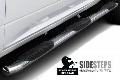 Side Steps - Extreme Wheel-to-Wheel Side Steps - Black Horse Off Road - F | Extreme Wheel-to-Wheel Side Steps | Stainless Steel
