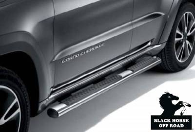 Black Horse Off Road - F | 4in Side Steps | Stainless Steel | 9B080203SSOV - Image 2