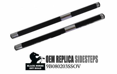 Black Horse Off Road - F | 4in Side Steps | Stainless Steel | 9B080203SSOV - Image 3