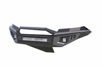 Black Horse Off Road - B | Armour II Heavy Duty Front Bumper Kit | Black | Includes 1 20in LED Light Bar, 2 sets of 4in cube lights | AFB-CO20-K1 - Image 2