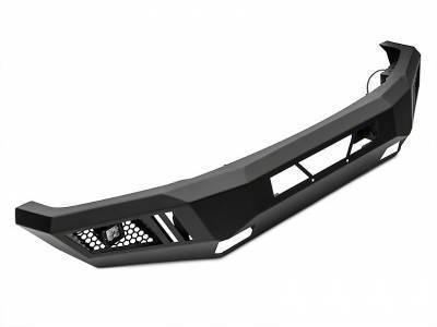 Black Horse Off Road - B | Armour Front Bumper Kit | Black | With LED Lights (1x 20in light bar, 2x pair LED cube) | AFB-F109-KIT - Image 4