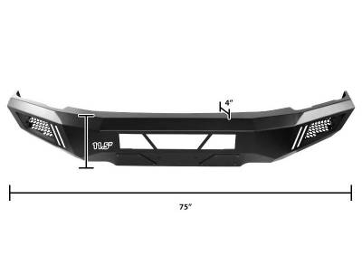 Black Horse Off Road - B | Armour Front Bumper | Black | AFB-F115 - Image 3